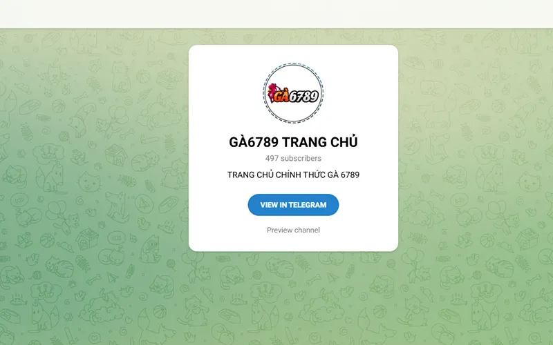 Nhóm Telegram Ga6789 là nơi cập nhật tin tức đá gà và hỗ trợ người chơi